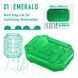 Унісекс-стимулятор Tenga UNI Emerald, зелений, з геометричним рельєфом, лубрикант у комплекті