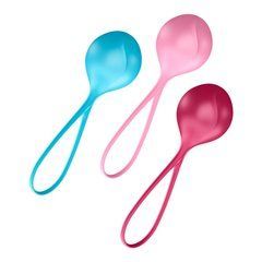 Вагинальные шарики Satisfyer Strengthening Balls (3шт), диаметр 3,8см, вес 62-82-98гр, монолитные SO2302 фото