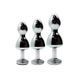 Металлическая анальная пробка Wooomy Lollypop Double Ball Metal Plug L диаметр 3,5 см, длина 10,5 см SO7421 фото 4