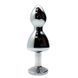 Металлическая анальная пробка Wooomy Lollypop Double Ball Metal Plug L диаметр 3,5 см, длина 10,5 см SO7421 фото 2