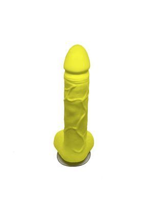 Крафтовое мыло-член с присоской Чистый Кайф Yellow size L натуральное SO2644 фото