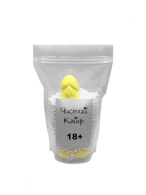 Крафтовое мыло-член с присоской Чистый Кайф Yellow size L натуральное SO2644 фото
