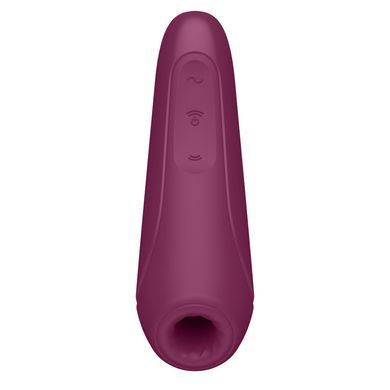 Вакуумный клиторальный стимулятор Satisfyer Curvy 1+ Rose Red с управлением через интернет SO3780 фото