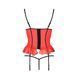 Корсет з відкритими грудьми CHERRY CORSET red L/XL - Passion Exclusive, трусики, пажі, стрепи, оборк PS25504 фото 5