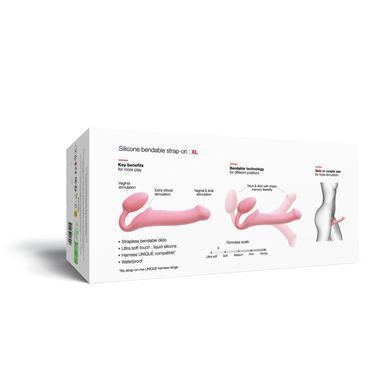Безремневой страпон Strap-On-Me Rose XL, полностью регулируемый, диаметр 4,5см SX2570 фото