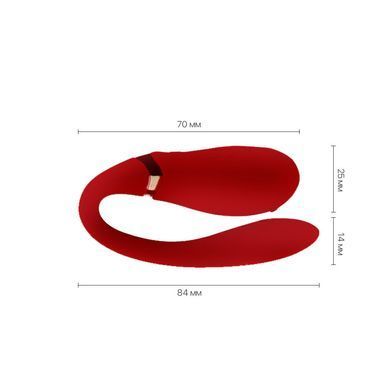 Вібратор Zalo - Fanfan Bright Red SO6670 фото