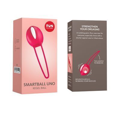 Вагінальна кулька SMARTBALL UNO, червона, одинарна, діаметр 3,6 см SX0958 фото