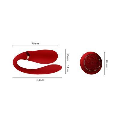 Вібратор Zalo - Fanfan set Bright Red SO6673 фото