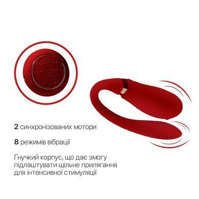 Вібратор Zalo - Fanfan set Bright Red SO6673 фото