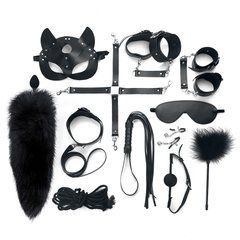 Набір BDSM Art Of Sex &ndash; Maxi BDSM Set Leather, 13 предметів, чорний, натуральна шкіра SO7139 фото