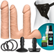 Набор для страпона Doc Johnson Vac-U-Lock Dual Density UltraSKYN Set, диаметр 3х4,5см SO1987 фото 1