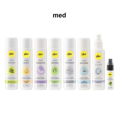 Лубрикант на водній основі pjur MED Natural glide 100 мл спеціально для сухої та чутливої ​​шкіри PJ10850 фото