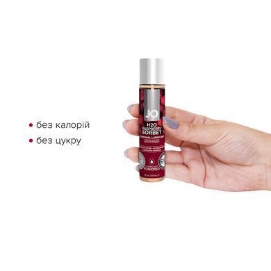 Смазка на водной основе System JO H2O &mdash; Raspberry Sorbet (30 мл) без сахара, растительный глицерин SO1468 фото