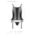 Сітчастий корсет з екошкіри, з люверсами та знімними пажами Malwia Corset black L/XL &mdash; Passion, стрі SO5765 фото 7