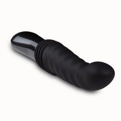 Пульсатор Blush Temptasia &ndash; Lazarus Thrusting Dildo &ndash; Black, ребристий стовбур, 3 швидкості SO8836 фото
