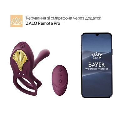 Ерекційне кільце Zalo - BAYEK Velvet Purple SO6645 фото