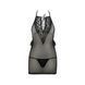 Сорочка прозрачная приталенная ERZA CHEMISE black L/XL - Passion, трусики PS26004 фото 3